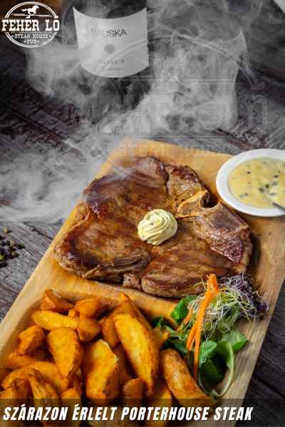 Szárazon érlelt Porterhouse steak